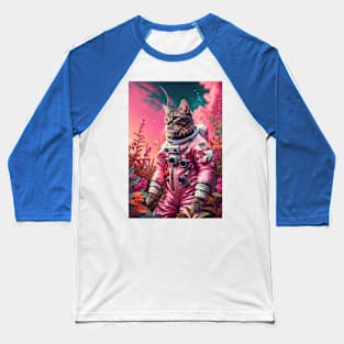 Cosmic Cat Commander Baseball T-Shirt